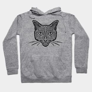 Cat face zentangle design Hoodie